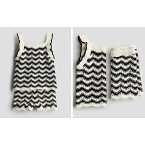 H&M 2-Piece Cotton Pointelle-Knit Set